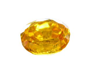 Lose Edelsteine Natürlich Gelbe Saphir 5.85 Karat Zertifiziert Mit PR395 